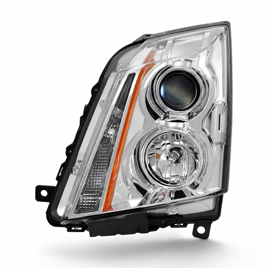 Pair halogen headlight front angle for 2008-2014 Cadillac CTS