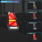 Running, brake, turn and reverse functions of the 2002-2008 Mini Cooper R50 / R52 / R53 LED tail light