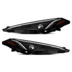 LED Headlights Pair w/ LED Module w/o Leveling Motor, 10-Pin for Chevy Corvette C8 (2020-2027)