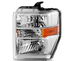 Pair halogen headlight front angle for 2008-2026 Ford E-Series