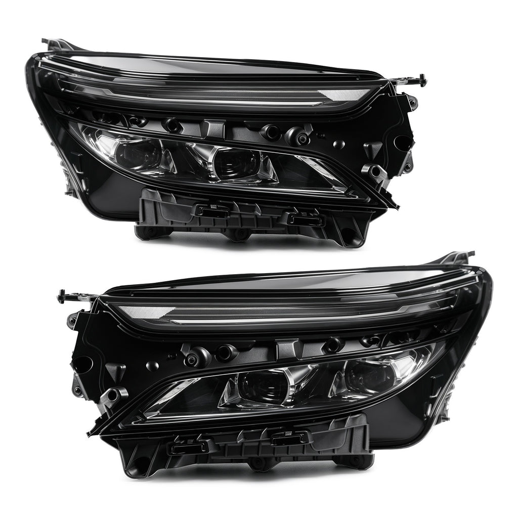 Chrome Full LED Projector Headlights Pair w/ LED DRL for Chevy Equinox Premier (2022-2024)