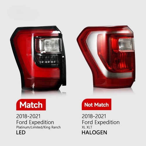 clear LED tail light view 3 for Ford Expedition Limited King Ranch Platinum (2018-2021)