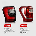 clear LED tail light view 3 for Ford Expedition Limited King Ranch Platinum (2018-2021)
