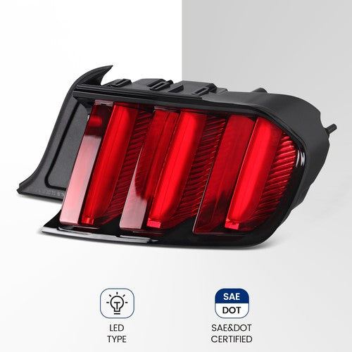 sequential LED tail light view 3 for Ford Mustang (2015-2017)