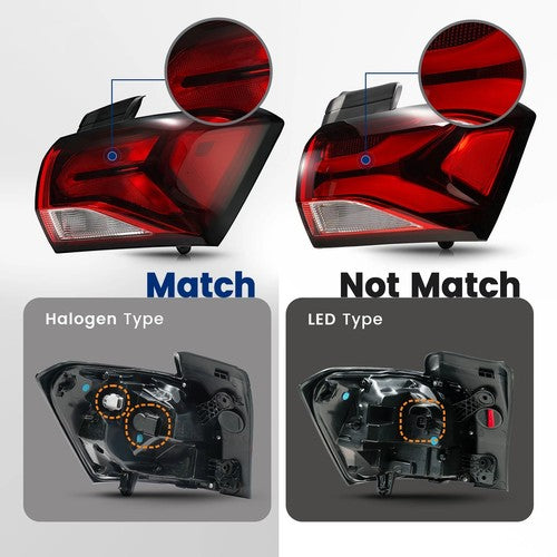 halogen outer tail light view 3 for Chevy Equinox (2022-2024)
