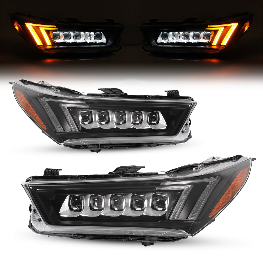 Pair LED headlight front angle for 2017-2020 Acura MDX