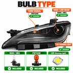 Left halogen headlight side angle for 2015-2017 Chrysler 200