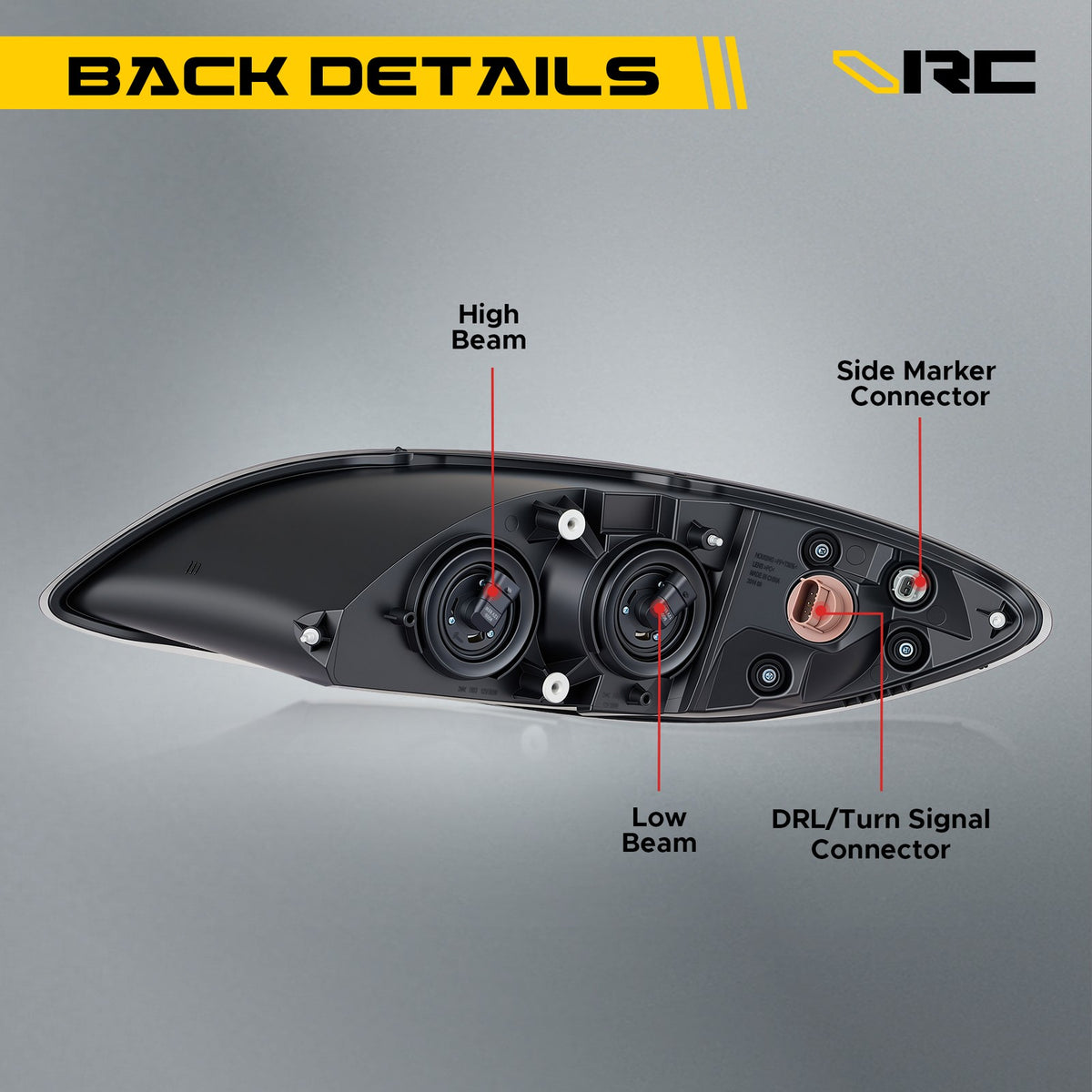 Black Halogen headlight features and specifications for 2008-2016 International ProStar