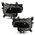 Black HID Projector Headlights Pair w/ Bulbs & Ballasts for Jeep Cherokee KL (2014-2018)