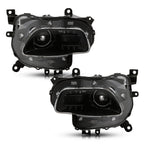 Black HID Projector Headlights Pair w/ Bulbs & Ballasts for Jeep Cherokee KL (2014-2018)