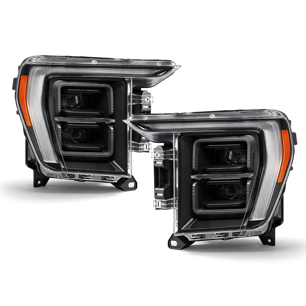 Full LED Headlights Pair w/ AFS & LED Module for Ford F-150 Raptor (2021-2023)