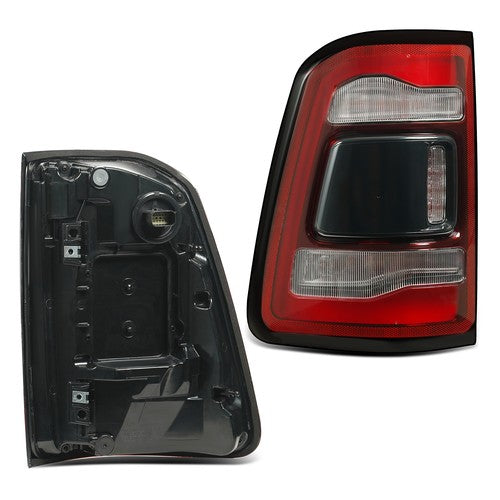 black LED tail light view 3 for Ram 1500 without Blind Spot (2019-2024)