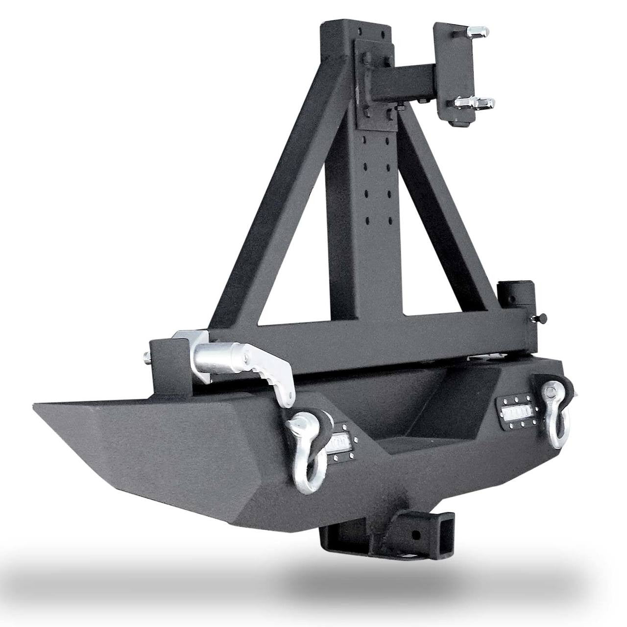 Rear Rock Crawler Bumper and Tire Carrier for Wrangler JK 2007-2018 Bumper