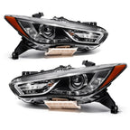 Chrome Full LED Headlights Pair w/ Module for Infiniti QX60 (2019-2020)