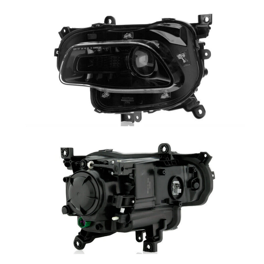 Pair HID headlight front angle for 2014-2018 Jeep Cherokee