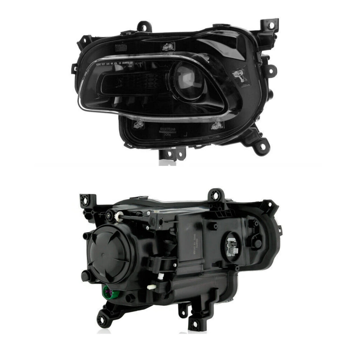 Pair HID headlight front angle for 2014-2018 Jeep Cherokee