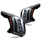 Pair LED headlight front angle for 2015-2020 Cadillac Escalade