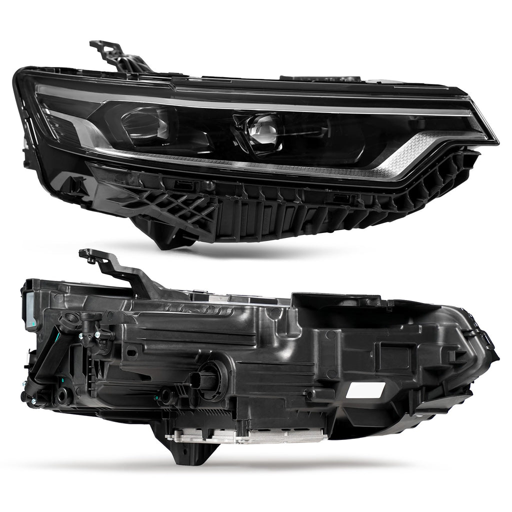 Triple Projector Full LED Headlights Pair w/ LED Module for Cadillac XT6 (2020-2025)