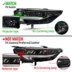 Pair LED headlight front angle for 2021-2023 Buick Envision