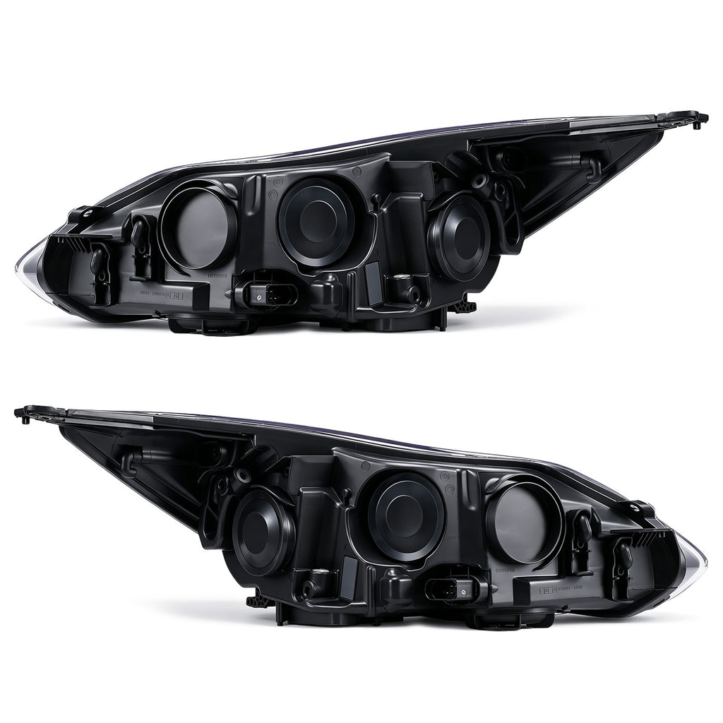 Pair halogen projector headlight front angle for 2012-2014 Ford Focus