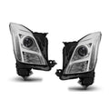Chrome HID Headlights Pair w/ LED DRL for Cadillac XTS w/o AFS (2013-2017)