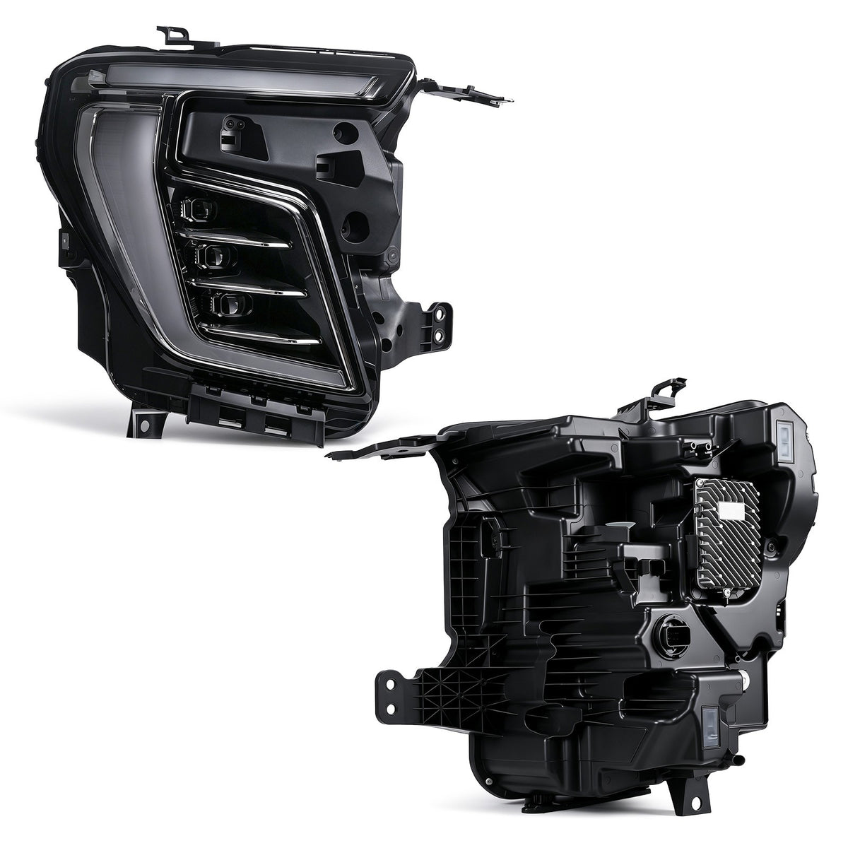Pair LED headlight front angle for 2025-2026 GMC Yukon / Yukon XL AT4 / Elevation