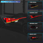 Running, brake, turn and reverse functions of the 2013-2020 Lexus GS350 / GS200t / GS F LED tail light