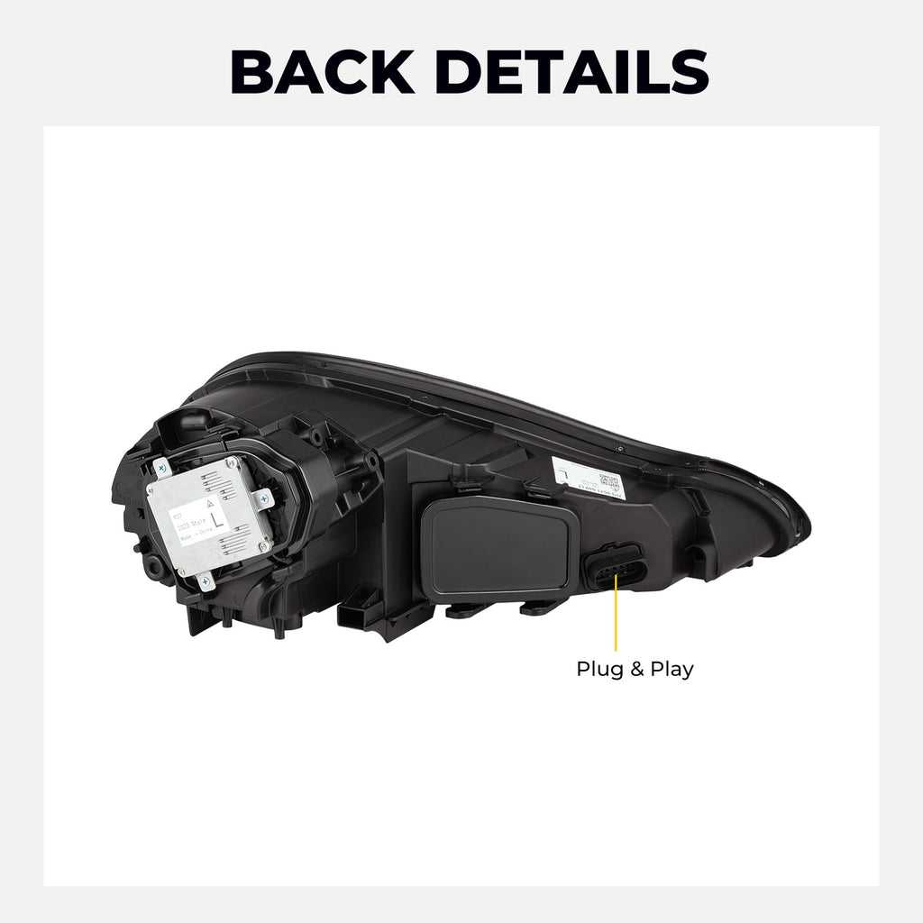Full LED headlight features and specifications for 2007-2010 Porsche Cayenne 957