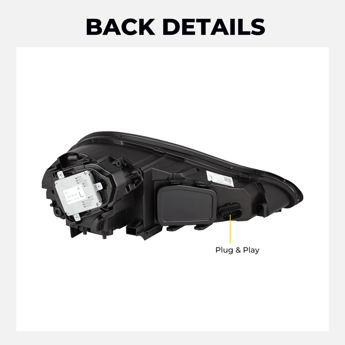 Full LED headlight features and specifications for 2007-2010 Porsche Cayenne 957