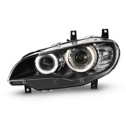 Pair HID headlight front angle for 2008-2014 BMW X6 E71