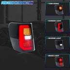 Running, brake, turn and reverse functions of the 1999-2004 Jeep Grand Cherokee WJ LED tail light