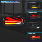 Running, brake, turn and reverse functions of the 2016-2019 Mini Cooper Clubman F54 LED tail light