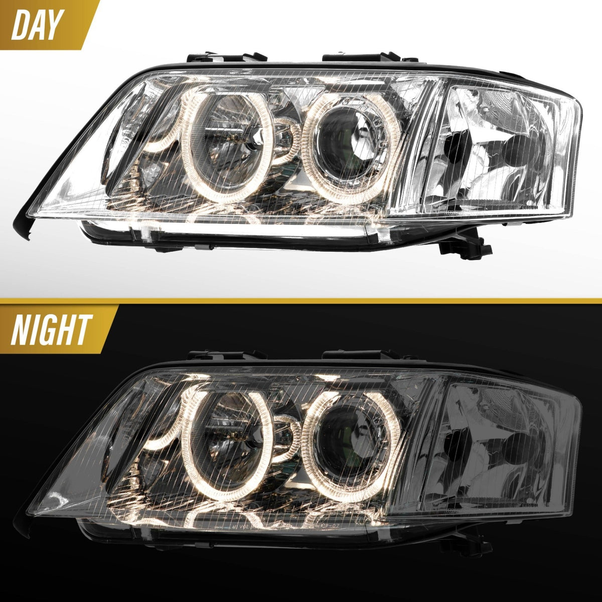 Day and night view