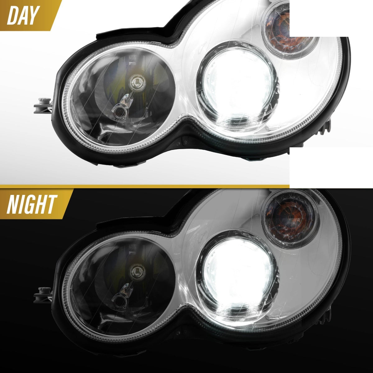Day and night view