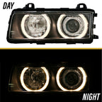 Day and night view of the angel eyes