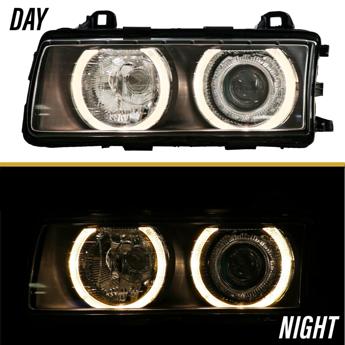 Day and night view of the angel eyes