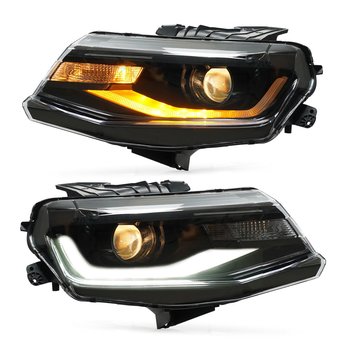 Right halogen projector headlight side angle for 2016-2021 Chevy Camaro