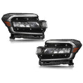 LED Headlights Pair w/o DRL, Black Trim for Ford Expedition (2022-2024)