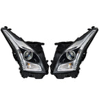 Pair halogen projector headlight front angle for 2013-2018 Cadillac ATS