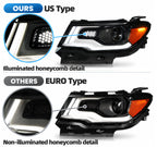 Left HID headlight side angle for 2017-2021 Jeep Compass