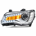 Pair HID headlight front angle for 2017-2022 Chrysler 300