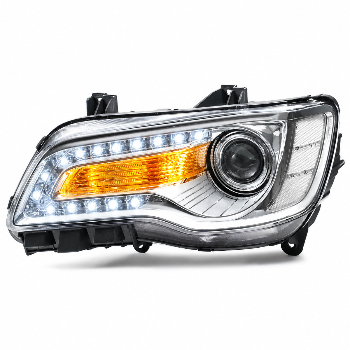 Pair HID headlight front angle for 2017-2022 Chrysler 300