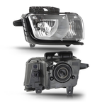 Pair halogen headlight front angle for 2010-2013 Chevrolet Camaro