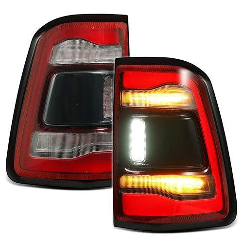 black LED tail light view 4 for Ram 1500 without Blind Spot (2019-2024)