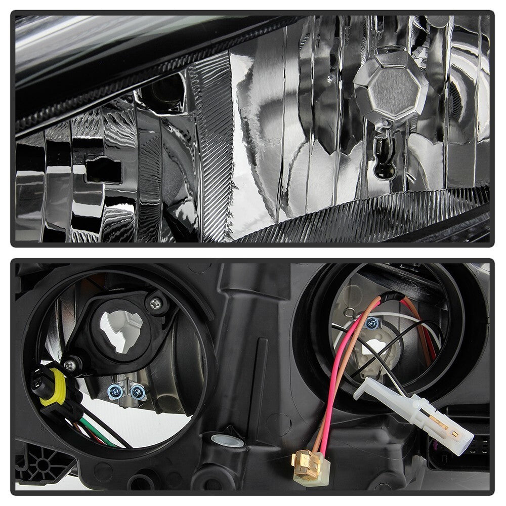 Pair halogen headlight front angle for 2015-2018 Ford Focus