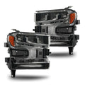 Full LED Headlights Pair w/ LED Turn Signal for Chevy Silverado 1500 (2019-2022)