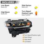 Pair LED headlight front angle for 2025-2026 Ram 1500