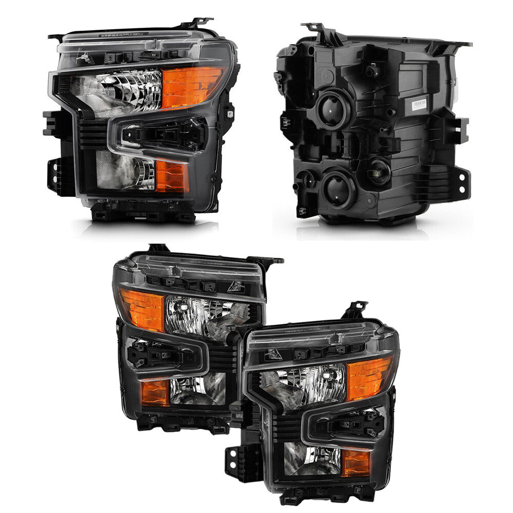 Pair Halogen headlight front angle for 2022-2026 Chevrolet Silverado 1500