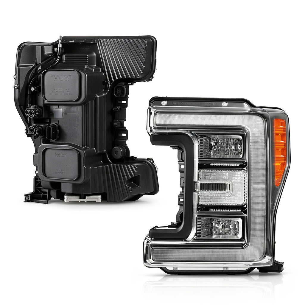 Pair LED headlight front angle for 2017-2019 Ford F-250/F-350 Super Duty