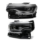 Pair LED headlight front angle for 2022-2025 Jeep Wagoneer / Wagoneer L